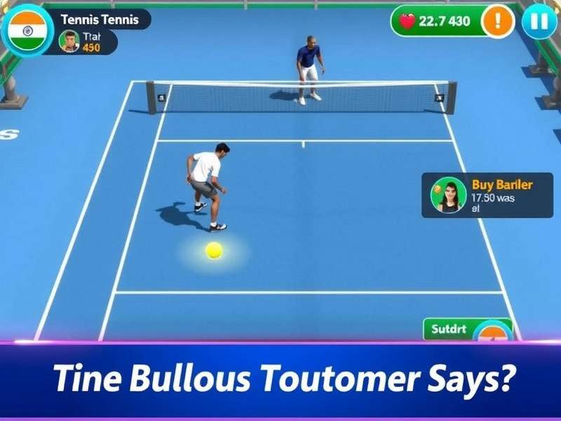 India Tennis Clash Aces Gameplay Screenshot